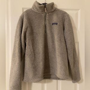 Patagonia Tan Fleece Quarter-Zip Sweatshirt